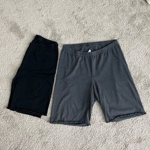 Old Navy Cotton Ruffled Biker Shorts Duo